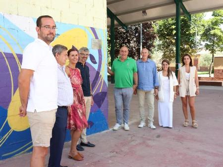 Imagen Miguel Ángel de Vicente visita Hontanares de Eresma para conocer la transformación de su área polideportiva gracias a las ayudas de la Diputación de Segovia